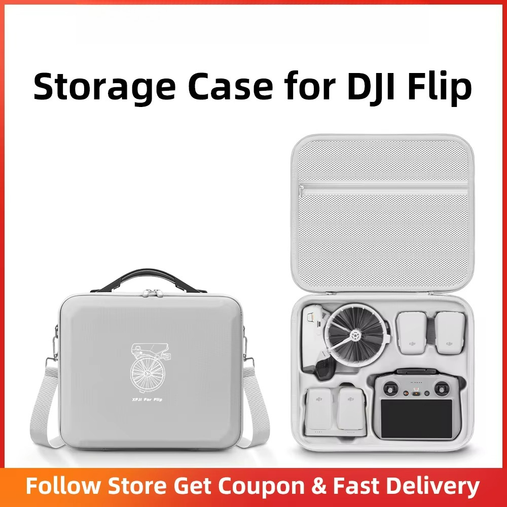 Schoudertas voor de DJI Flip R - Drone Hard Shell Case recensie en prijs